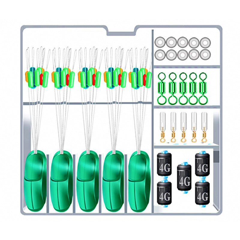 Sliding Float Rig Kit with Space Beans, 5 Sets per Box