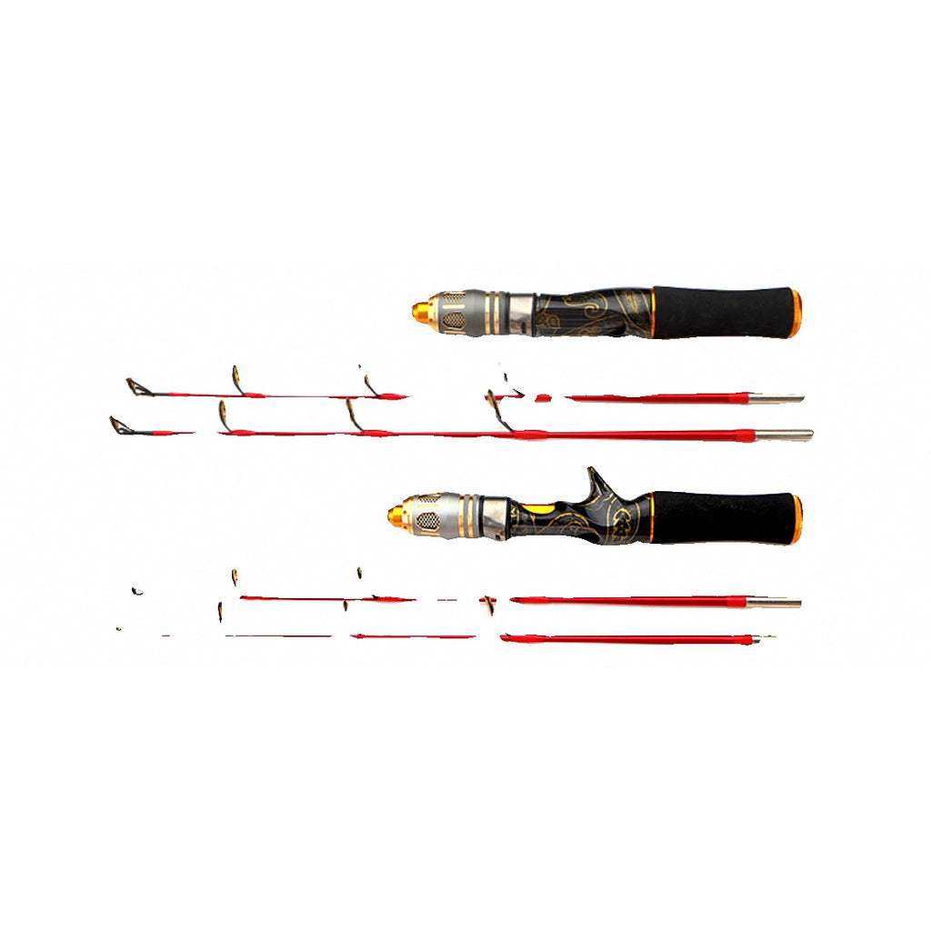 Ice Fishing Rod, 2-Piece Fiberglass, Soft Action