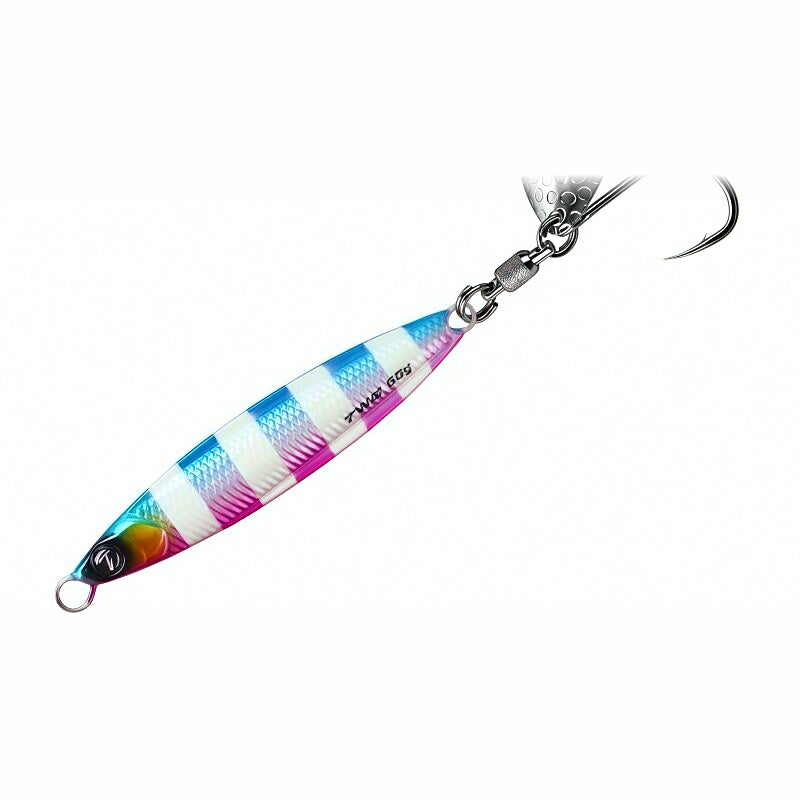 Glow Stripe Single Hook Metal Jig, 40–80 g (1.4–2.8 oz)