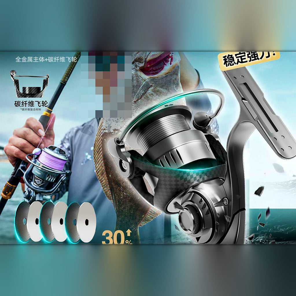 All-Metal Spinning Reel, 1500–6000 Series, 5.2:1