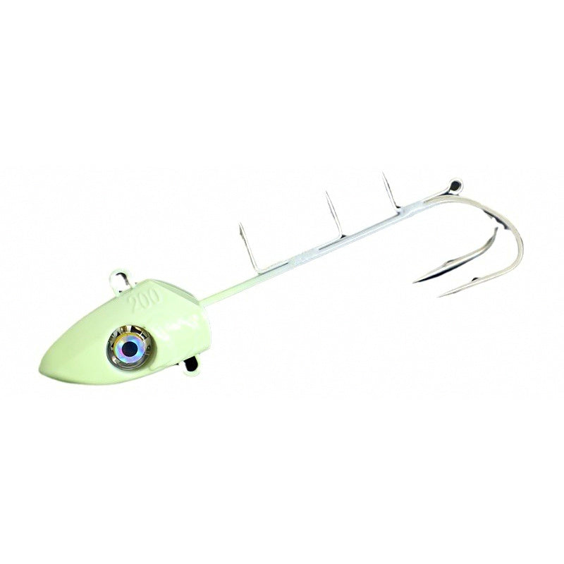 Glow Lead Head Jig with Double Hooks, 100–300 g (3.5–10.6 oz)