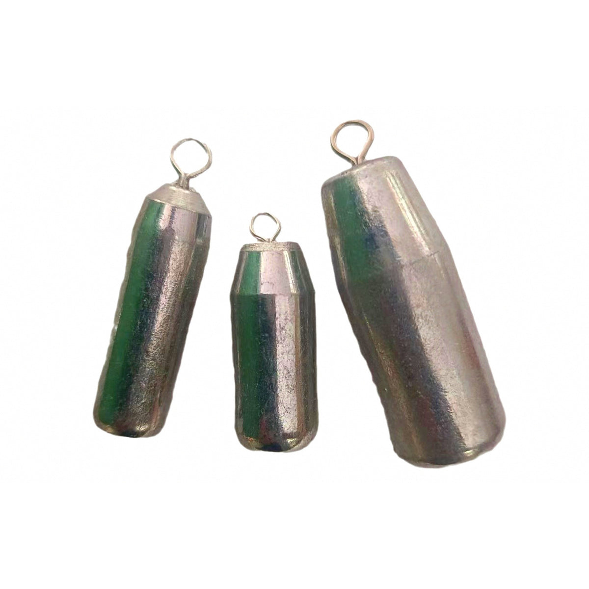 Cylinder Iron Sinker with Swivel, 22–440 g (0.8–15.5 oz)