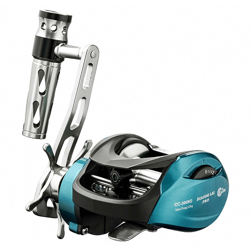 Wide Body Deep Spool Baitcasting Reel for Jigging, Left or Right