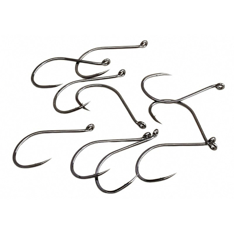 Octopus Beak Offset Hooks, Sizes 4/0–9/0, 10 Pack