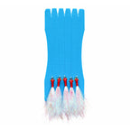 Ice Silk Shrimp Hook Rig, 3 or 5 Hooks, Optional Weights