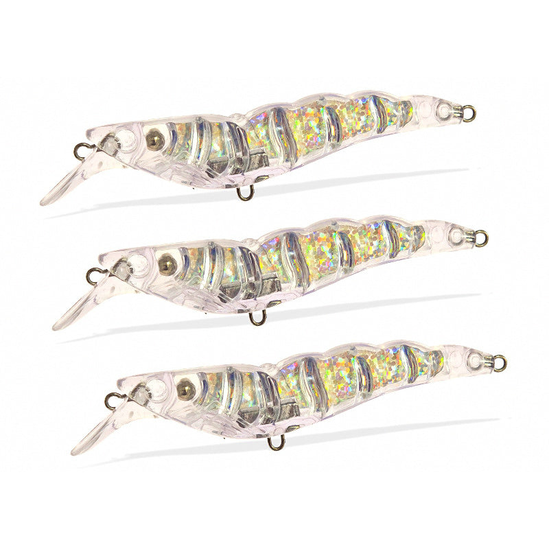 Clear Sinking Shrimp Lure Blank, 10 cm (3.9 in), 11.6 g (0.4 oz)