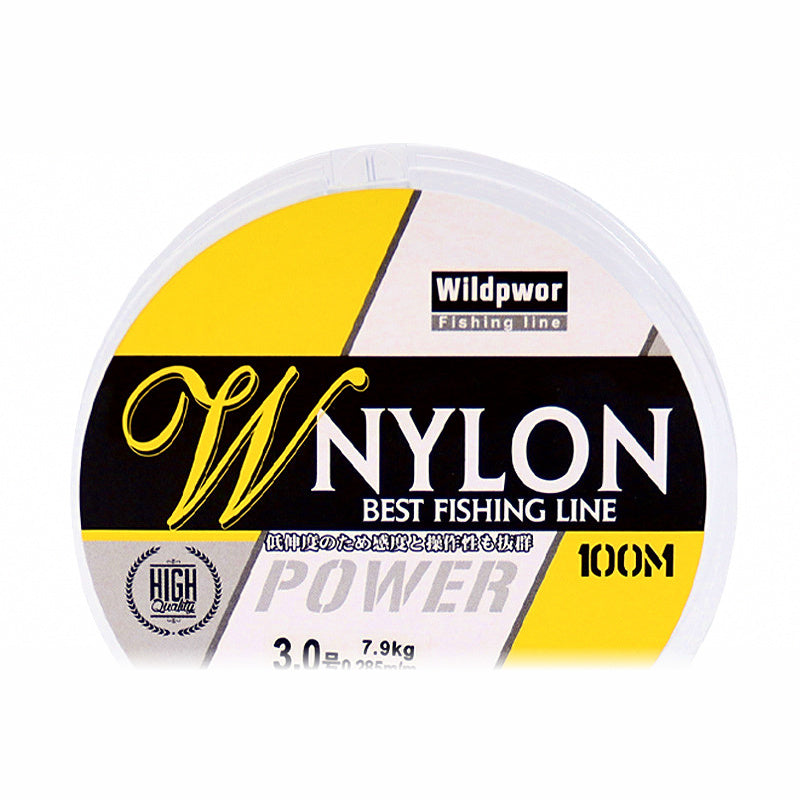 Clear Nylon Monofilament Fishing Line, Japanese Size 0.6–8