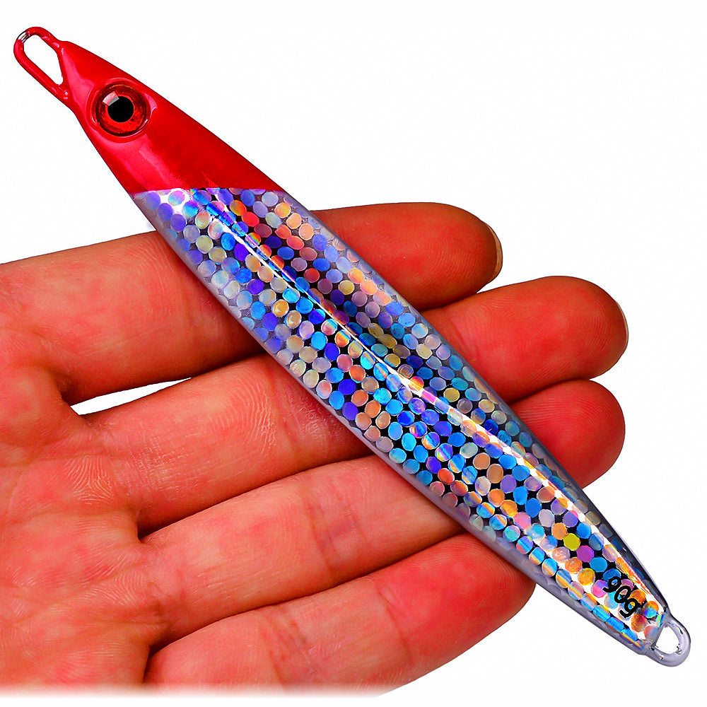 Lead Metal Jig, Fish-Shape, 70 g (2.5 oz) & 90 g (3.2 oz)