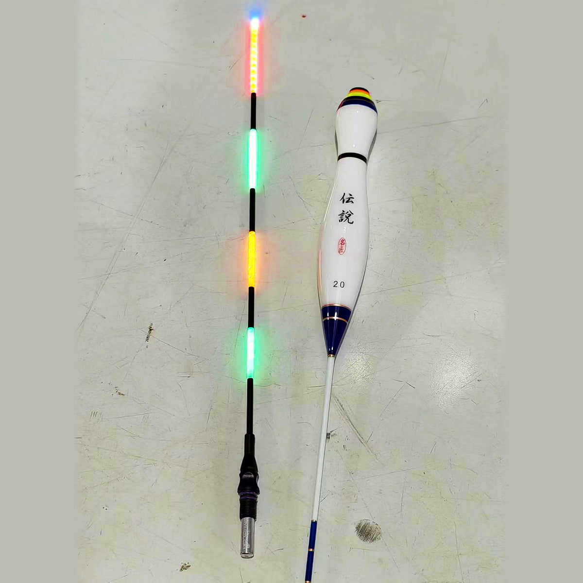 Electronic Night Fishing Float, Balsa Wood, Sizes 1.5–4.0