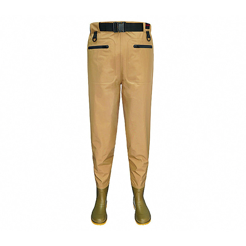 Waist-High Waterproof Fishing Wader Pants, Nylon Oxford