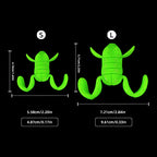 Floating Kicking Frog Soft Bait, 6 Pack, 3.7 & 4.7 cm