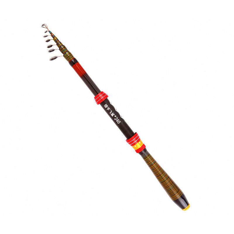 Telescopic Carbon Travel Rod, 1.8–3.0 m (5.9–9.8 ft)