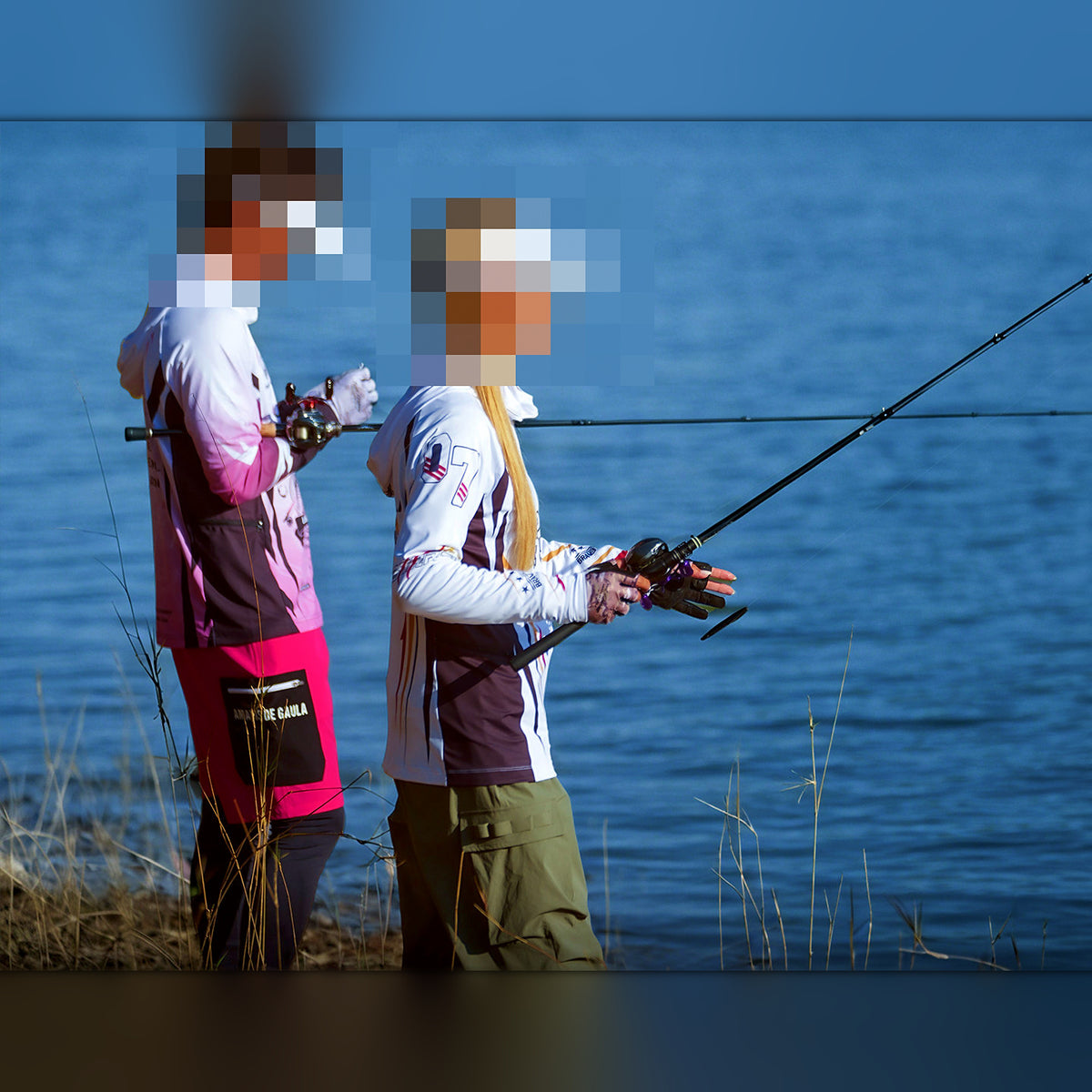 Men's UPF 100+ Long-Sleeve Fishing Sun Shirt with Face Mask