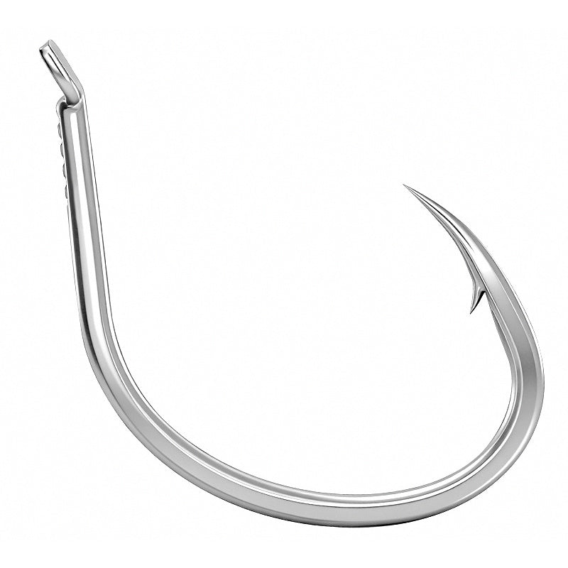 High Carbon Steel Barbed Boat Fishing Hook, 2/0–5/0