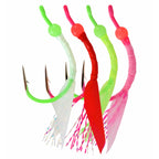 Glow Fish Skin Saltwater Hooks, Size 1/0–3/0