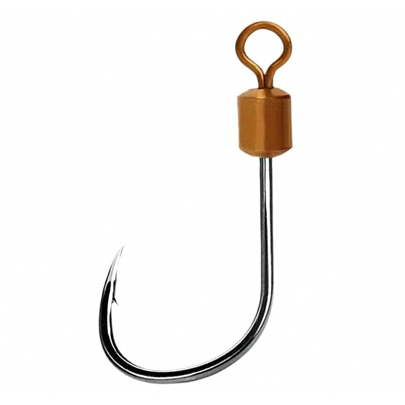 Iseni Swivel Hooks, Barbed, Sizes 3–16 (5 Pack or Bulk Box)