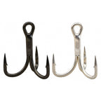 High-Carbon Steel Treble Hooks, Barbed, Size 6 to 5/0