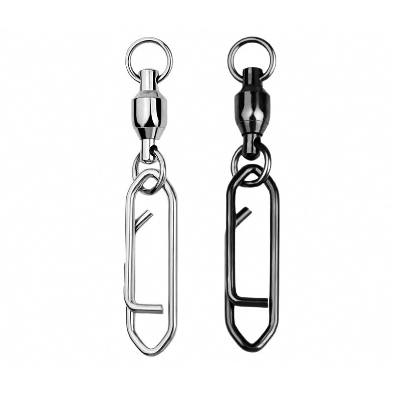 Ball Bearing Swivel with Interlock Snap, Sizes 0-8