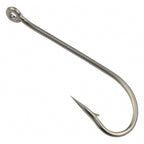 Long Shank Barbed Eyed Fishing Hooks, Sizes 1–20