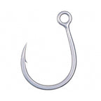 High Carbon Steel Barbed Single Hooks, Sizes 2/0–7/0