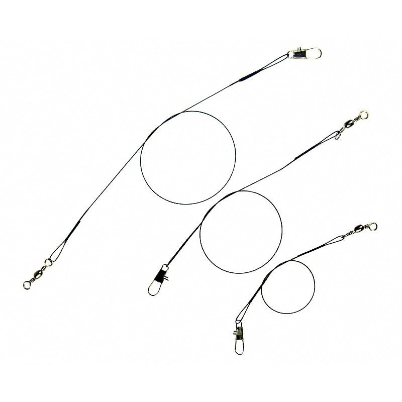 Steel Wire Leaders, Anti-Bite Leader Set, 30 or 72 Pcs