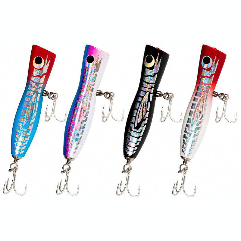Floating Wood Popper Lure, 35–80 g (1.2–2.8 oz)