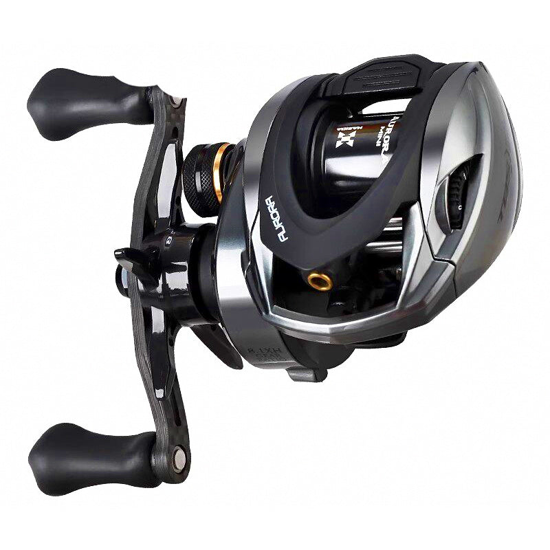 Ultralight Round Baitcasting Reel, Magnetic Brake, 7 Bearings