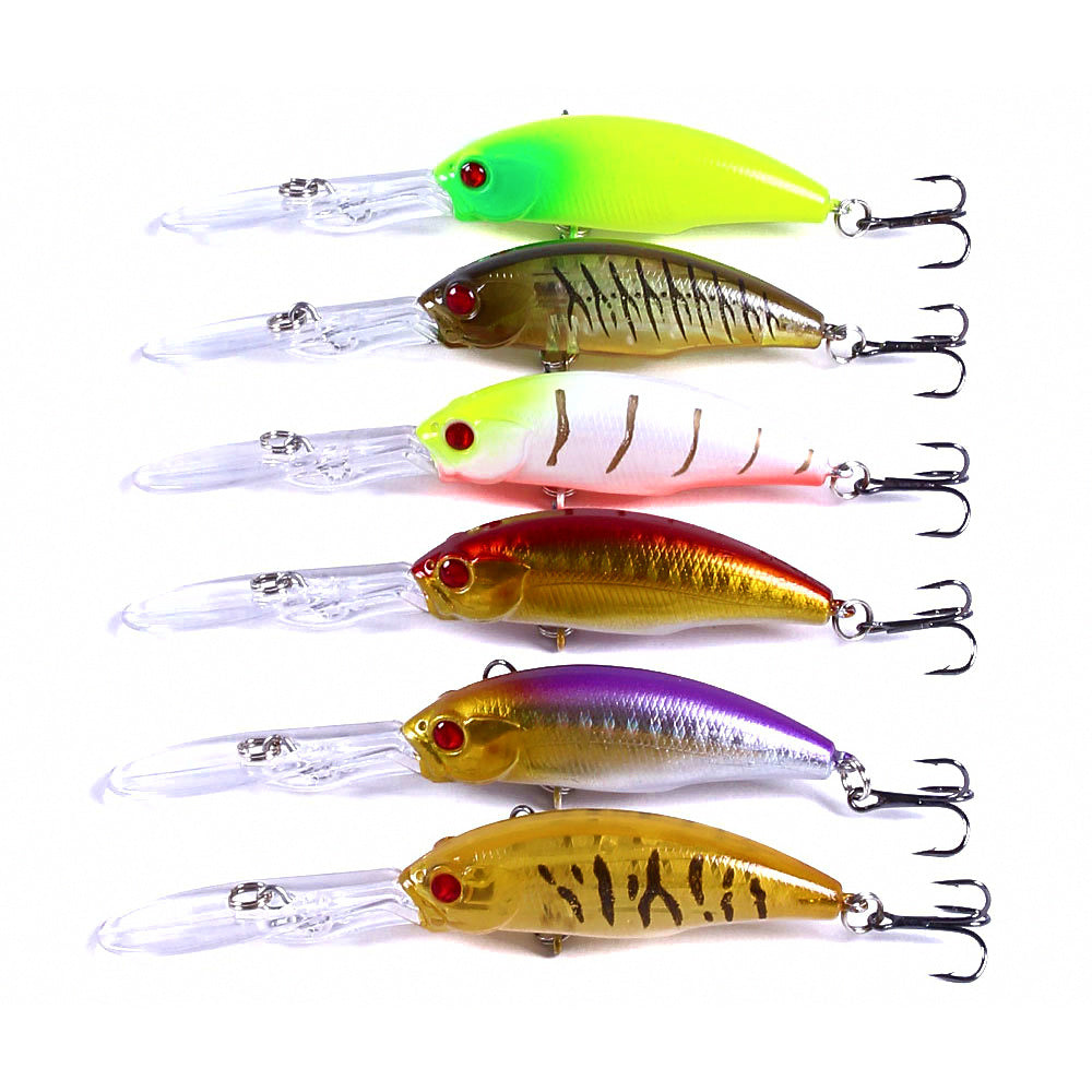 Floating Deep Diving Minnow Lure, 10 cm, 7 g (0.25 oz)