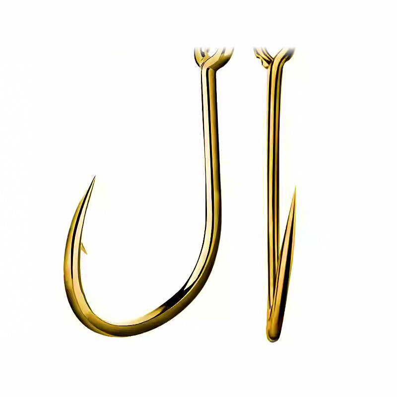 Tube Senmata Barbed Offset Hooks, Sizes 1–12, Gold or Black