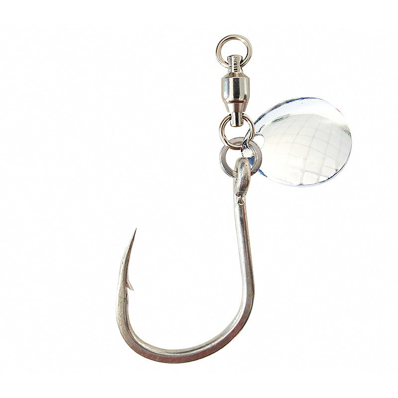 Spinner Blade Single Hook Saltwater Lure, Sizes 1/0–5/0