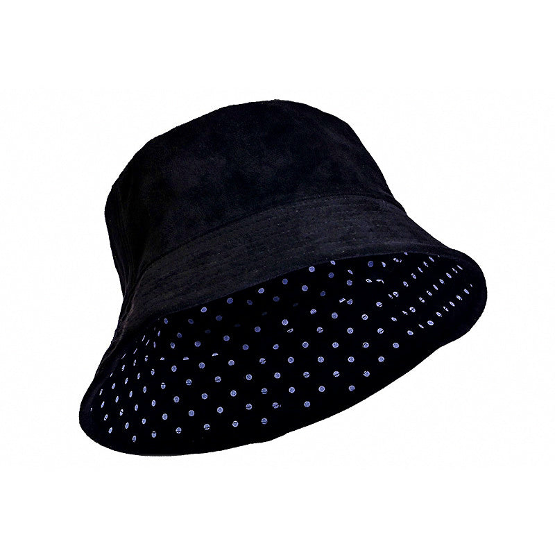 Foldable Wide Brim Bucket Hat, Adjustable Polyester
