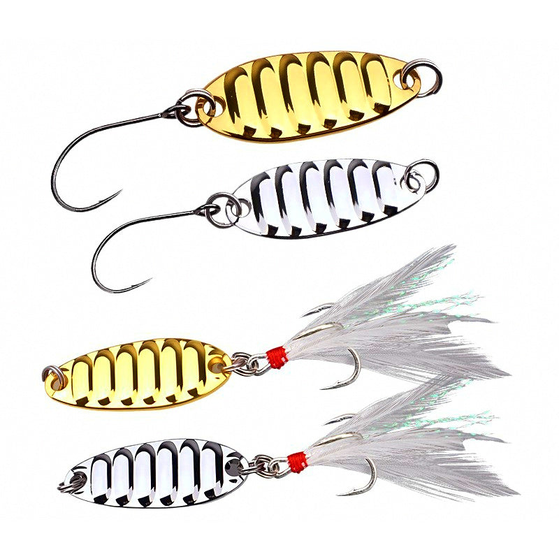 Casting Spoon Lure, 2–20 g (0.07–0.7 oz), Silver or Gold