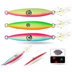 Glow Slow Pitch Jig with LED Eyes, 100–400 g (3.5–14 oz)