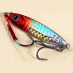 Fluttering Casting Jig with Hooks, 7–30 g (0.25–1.06 oz)
