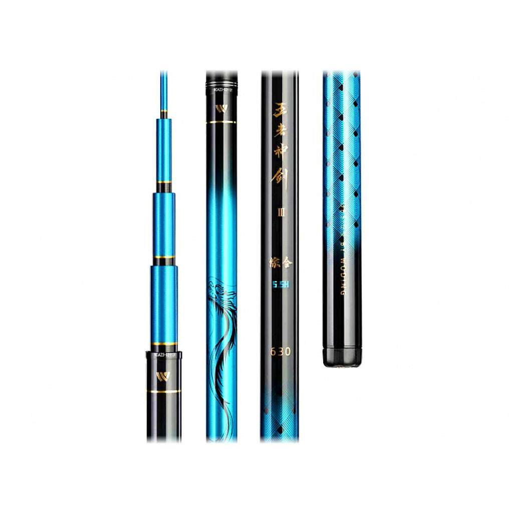 Carbon Telescopic Hand Pole, 2.7–10 m (8.9–32.8 ft)