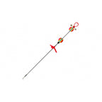 Lazy Eel Fishing Hook Rig, Barbed Threaded Hook, Float & Bells