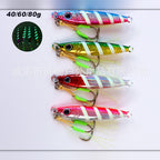 Glow Metal Jig, 40/60/80 g (1.4/2.1/2.8 oz)