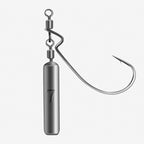 Anti-Snag Crank Hook Jig Head Rig with 10 Soft Baits