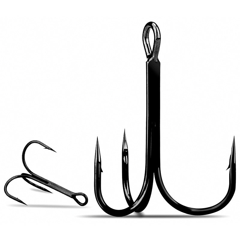Barbed Treble Snagging Hook, Sizes 2–12 (Multi-Pack)