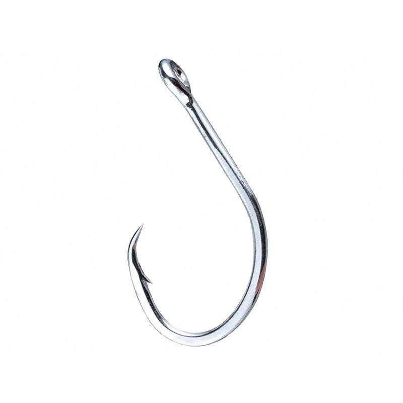Barbed Circle Hooks, High Carbon Steel, Size 16–24