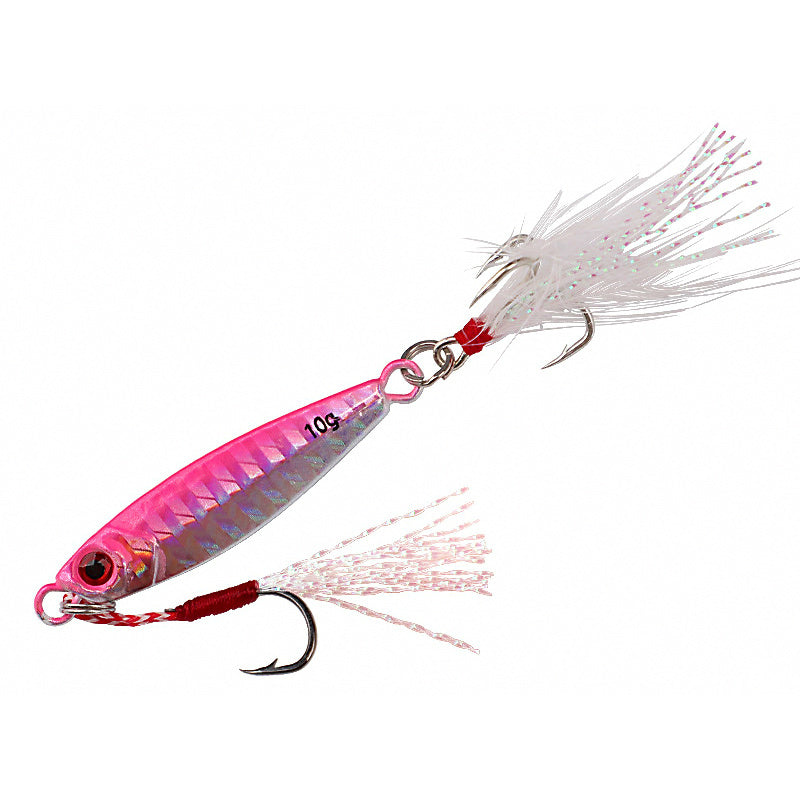 Metal Jig Spoon, 7–20 g (0.25–0.7 oz), Hooked or Bare