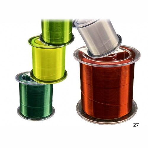 Nylon Fishing Line, 500 m (547 yd), 5 Colors, No. 0.4–8.0
