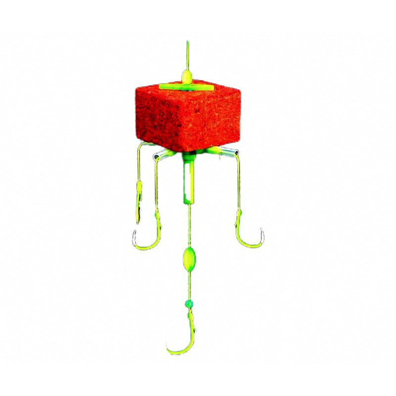 Explosion Hook Rig Set with Belly Float, 5-8 Hooks