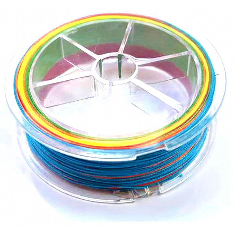 9-Strand PE Braided Fishing Line, 100 m (109 yd), Multicolor