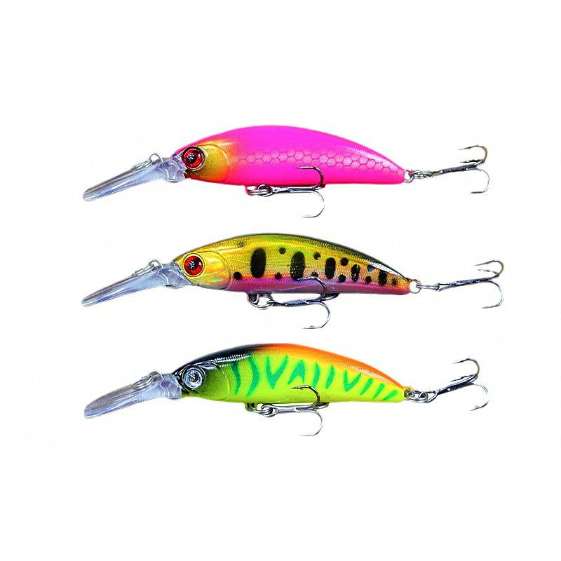 Sinking Minnow Hard Bait, 70 mm (2.8 in), 6 g (0.21 oz)