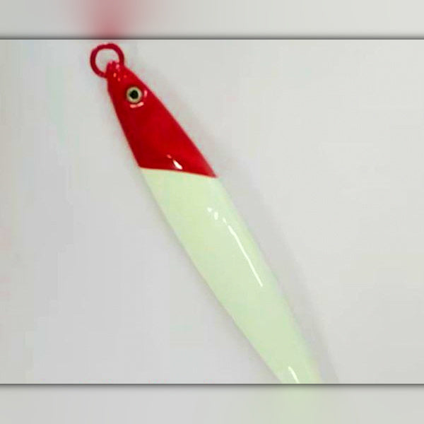 Slow Pitch Jig, 200 g (7.1 oz), Glow Red Head or Yellow-Green Back