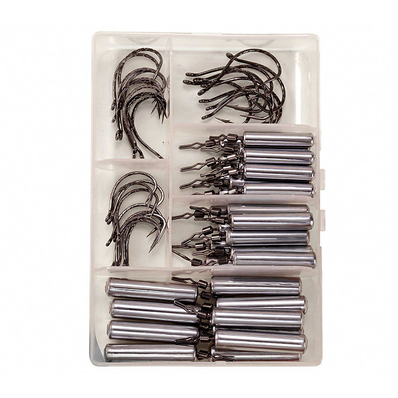 Inverted Fishing Rig Kit, Sinkers & Hooks, 30 or 60 pc