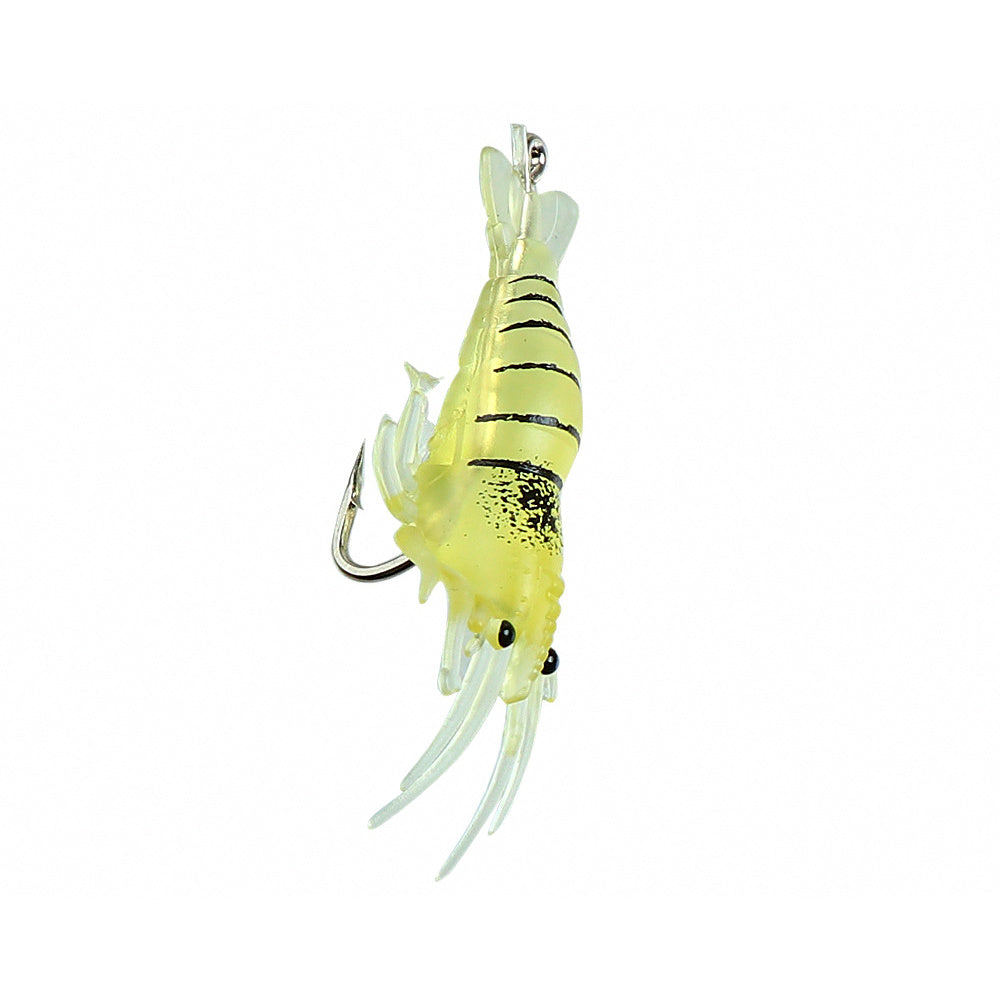 Soft Shrimp Lure with Hook, Glow Grass Shrimp Bait
