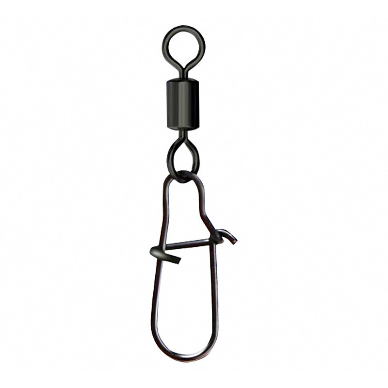 Stainless Steel Snap Swivels, 40 pcs, Sizes 2–14