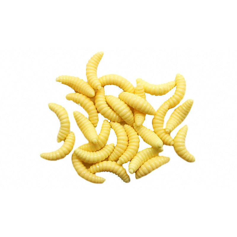 Soft Plastic Mealworm Grub Lure, Assorted Colors